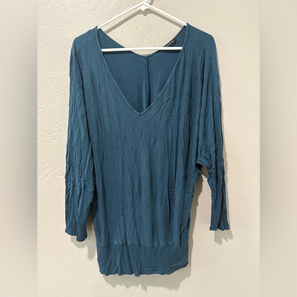 The Limited Deep Teal Long Sleeve Top